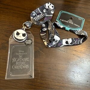 NEW Disney Nightmare Before Christmas Jack Lanyard Card Holder Horror Halloween
